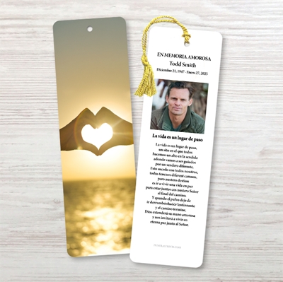 Show details for Heart Hands Spanish Bookmark