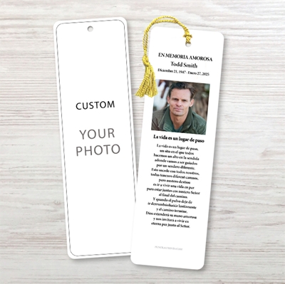 Show details for Custom Spanish Bookmark