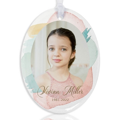 Show details for Pastel Oval Ornament