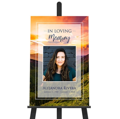 Show details for Hillside Sunset Poster