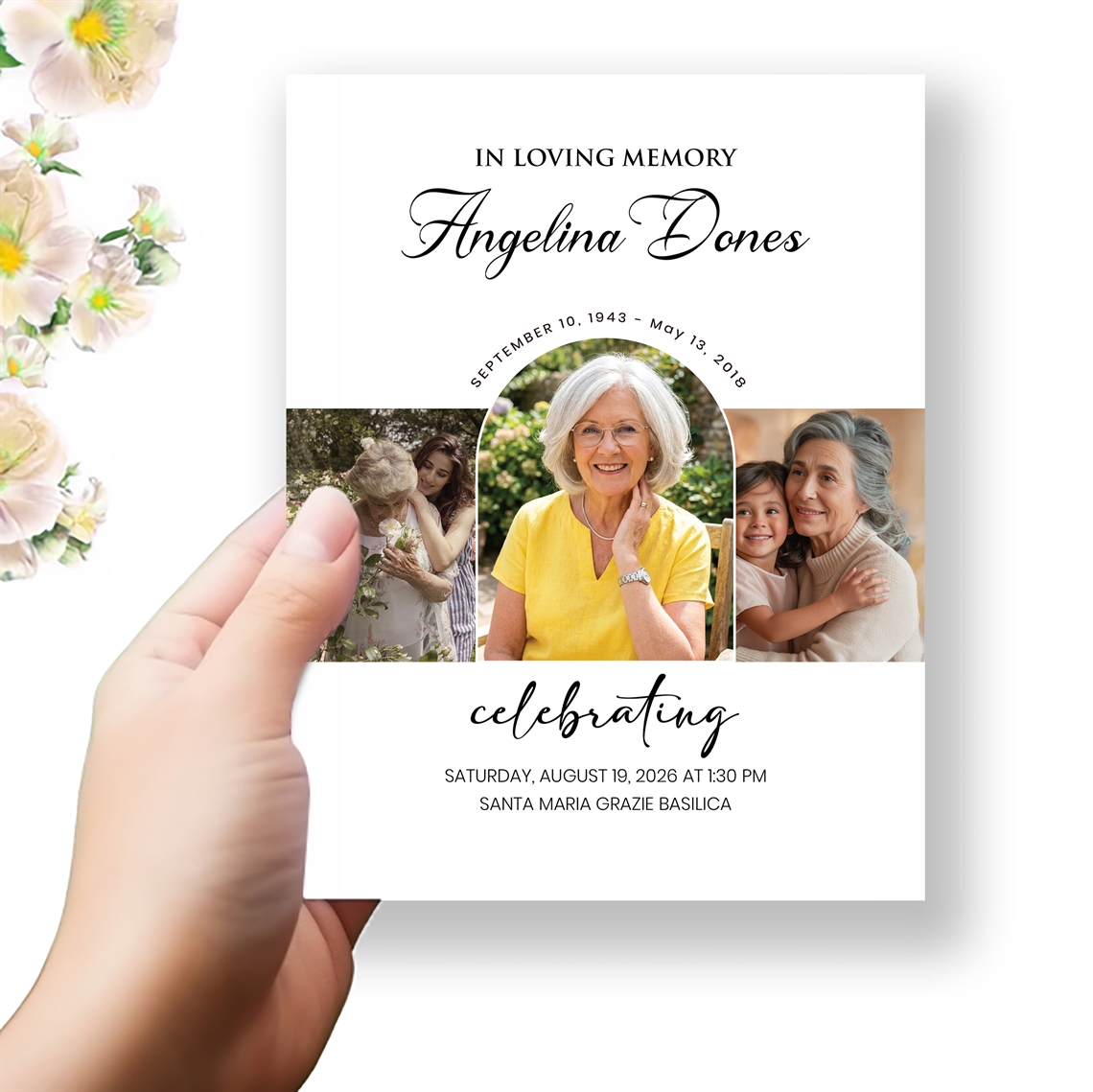 Show details for Celebration of Life Photo Collage Funeral Program