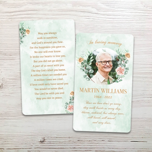 Picture of Multi Floral Memorial Card