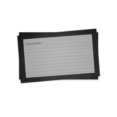 Show details for Gray Marble Remember Card