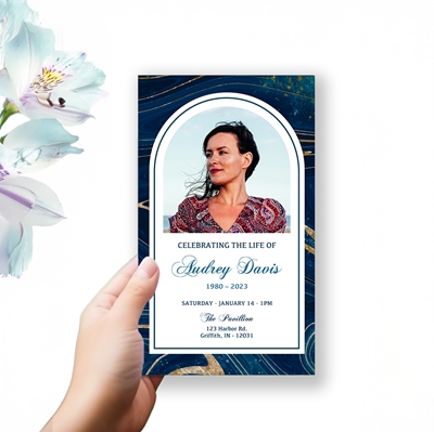 Show details for Blue Geode Trifold Program