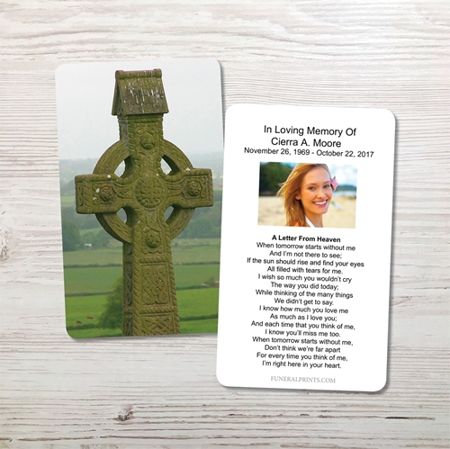 Picture of Celtic Cross Memorial Card