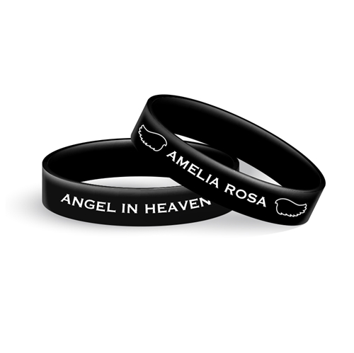 Picture of Black and White Wings Wristband