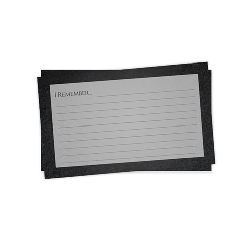 Show details for Gray Marble Remember Card