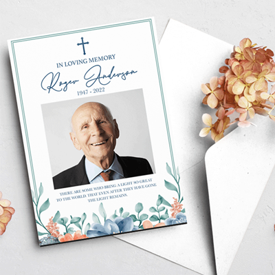 Show details for Multi Floral Religious Announcement