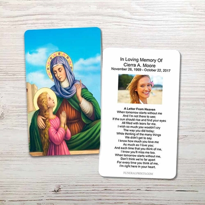 Show details for St. Anne Memorial Card
