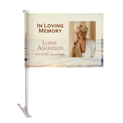 Show details for Sunset Scenery Car Flag