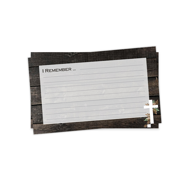 Show details for Rustic Religious Remember Card