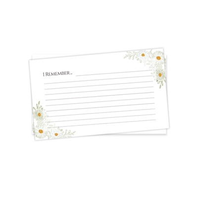 Show details for White Floral Border Memorial Package