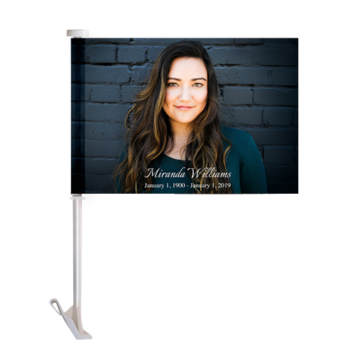 Show details for Single Photo Car Flag