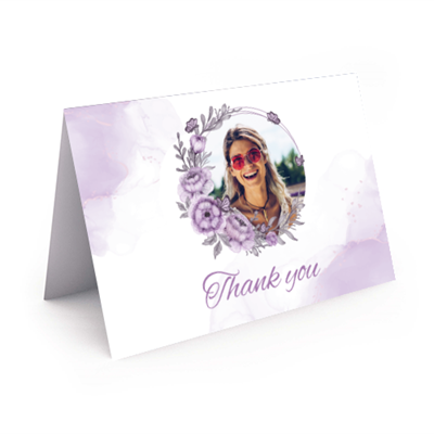 Show details for Purple Floral Memorial Package