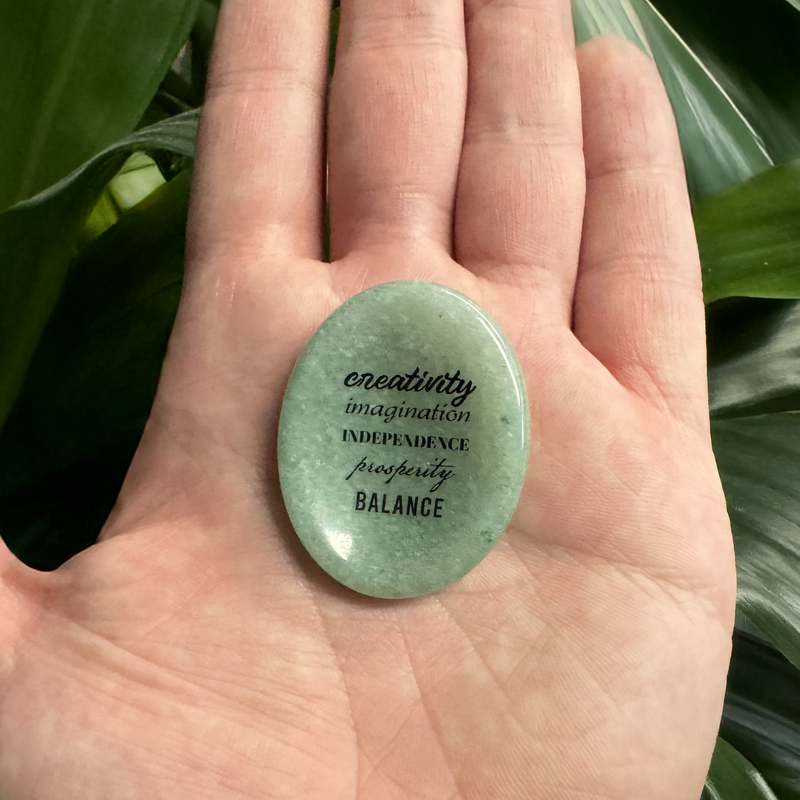 Show details for Creativity Green Aventurine Worry Stone