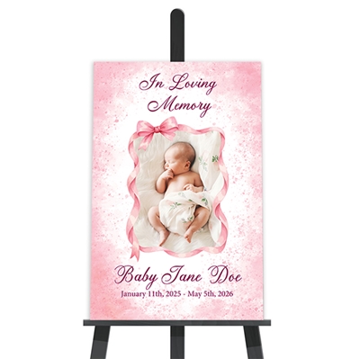 Show details for Baby Girl Funeral Poster