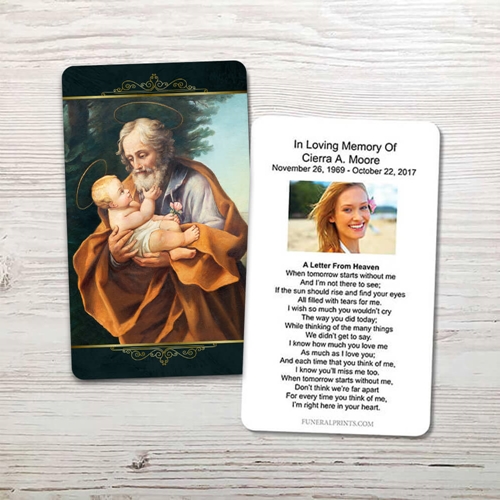 Show details for St. Joseph Memorial Card
