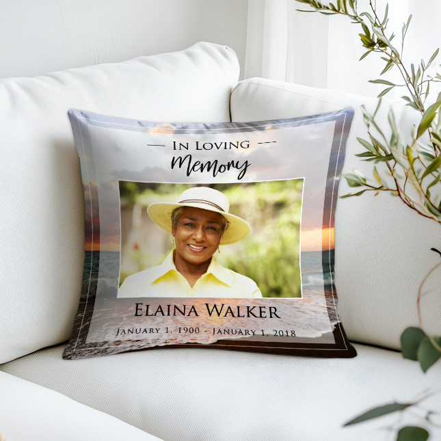 Show details for Ocean Sunset Pillow